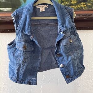 Knitworks Blue Denim Vest for Kids